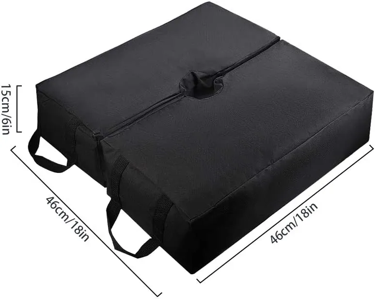 Umbrella Base Weight Bag, Square Detachable Weatherproof Sand Bag for Offset, Cantilever or Any Outdoor Patio Umbrella Stand