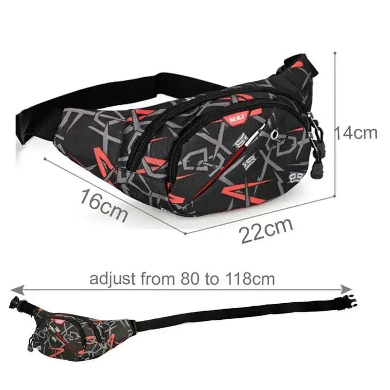 Unisex Fashion Adjustable Belt Travel Bag Running Stylish Outdoor Sports Fanny Pack PU Waterproof Cross Body Waist Bags