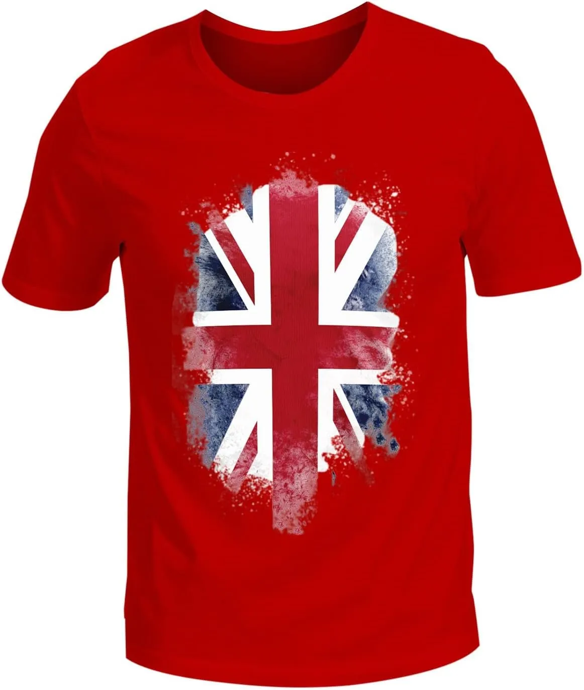 Unisex Union Jack British Flag T-Shirt Casual Summer Crewneck Short Sleeve St Georges Day T Shirts Basic Cotton Tshirts