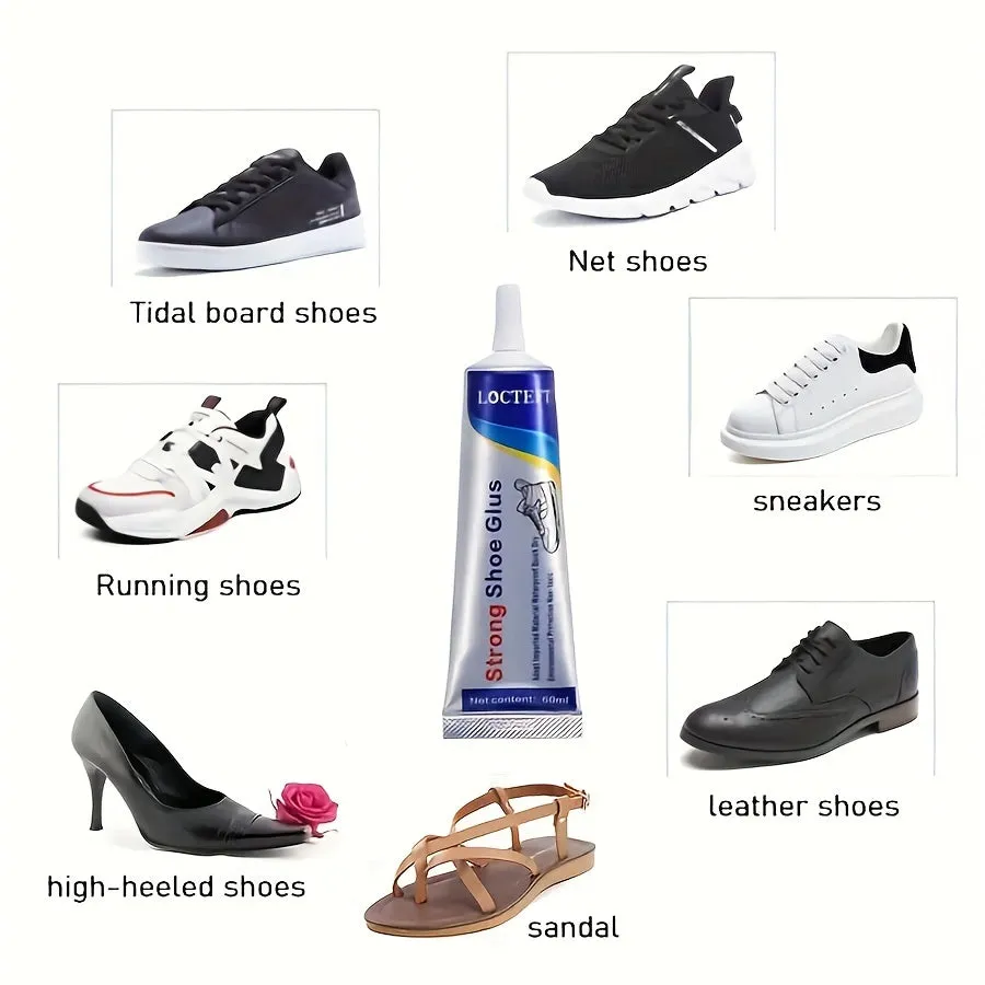 Upgraded 60ml Shoe Glue With Soft And Waterproof Properties For Repairing Leather Shoes, Sports Shoes, And Sneakers.
