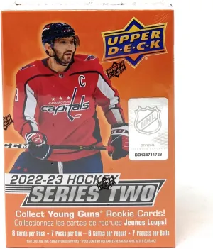 Upper Deck 2022-23 Series 2 Hockey Collectible Card Box (56 Hockey Cards)