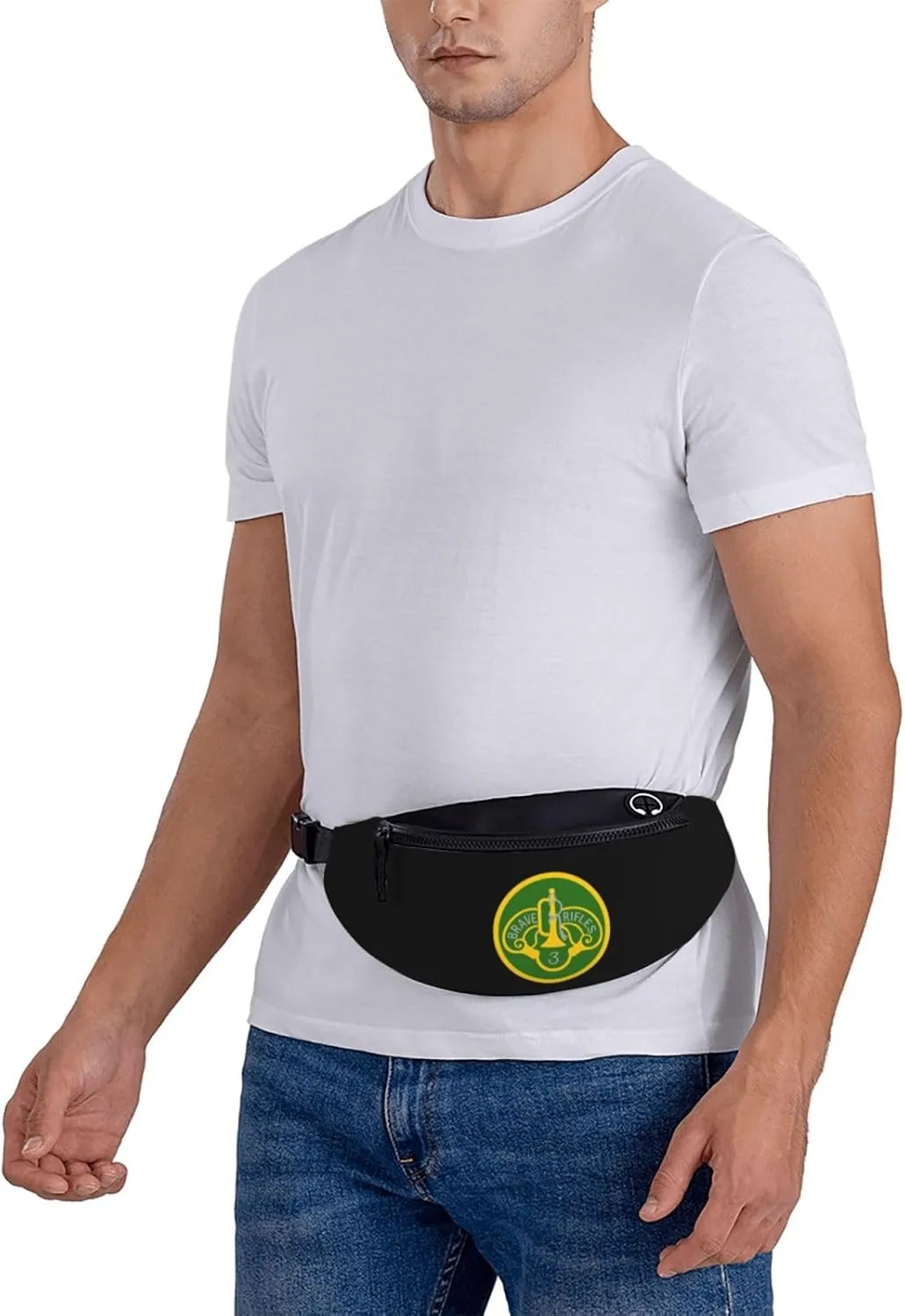 Us 3d Armored Cavalry Regiment Unisex Leisure Waist Bag Outdoor Sports Running Waist Bag Business Travel Mobile Phone Bag