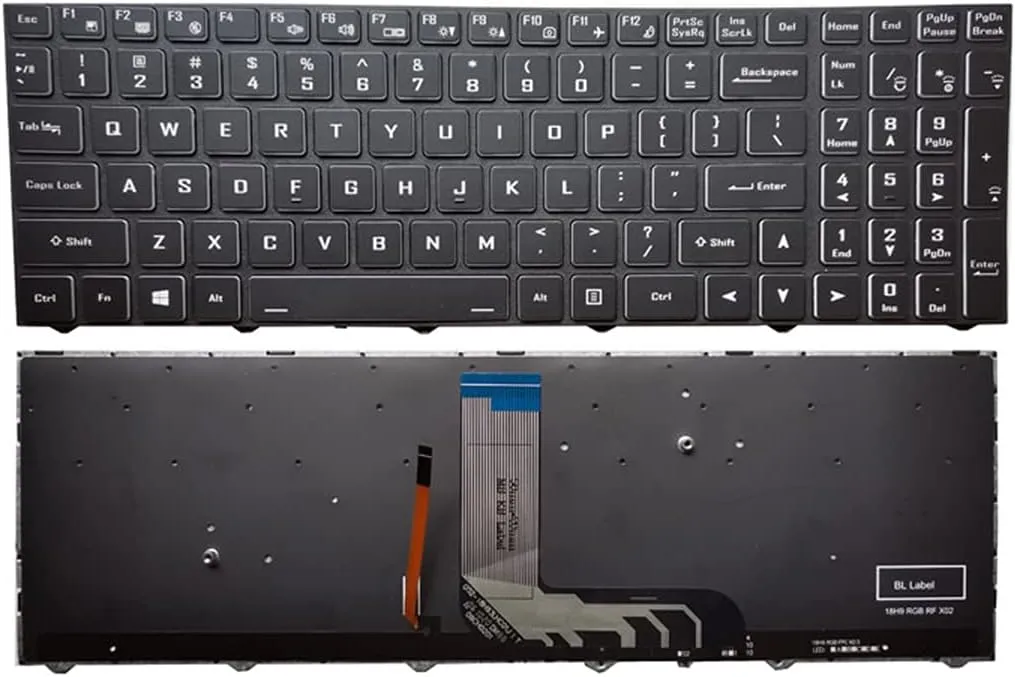 US Backlight Keyboard for Hasee GX9 GX8 TX9 TX8 TX7 for Clevo N960 N970 system76 Oryx Pro 6 80 N815Z0 01D 1 Black laptops KB New