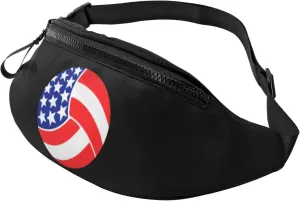 Usa Volleyball Leisure Waist Bag Outdoor Sports Running Waist Bag Business Travel Mobile Phone Bag