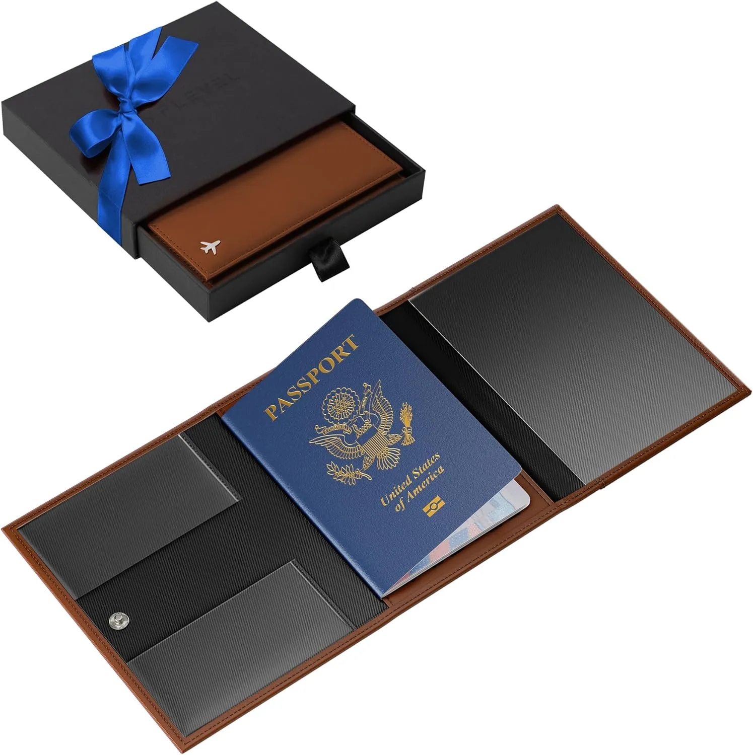 V1 Pilot document holder, Pilot wallet, RFID-Blocking, Travel Wallet, Stylish Travel Companion for Aviation Professionals