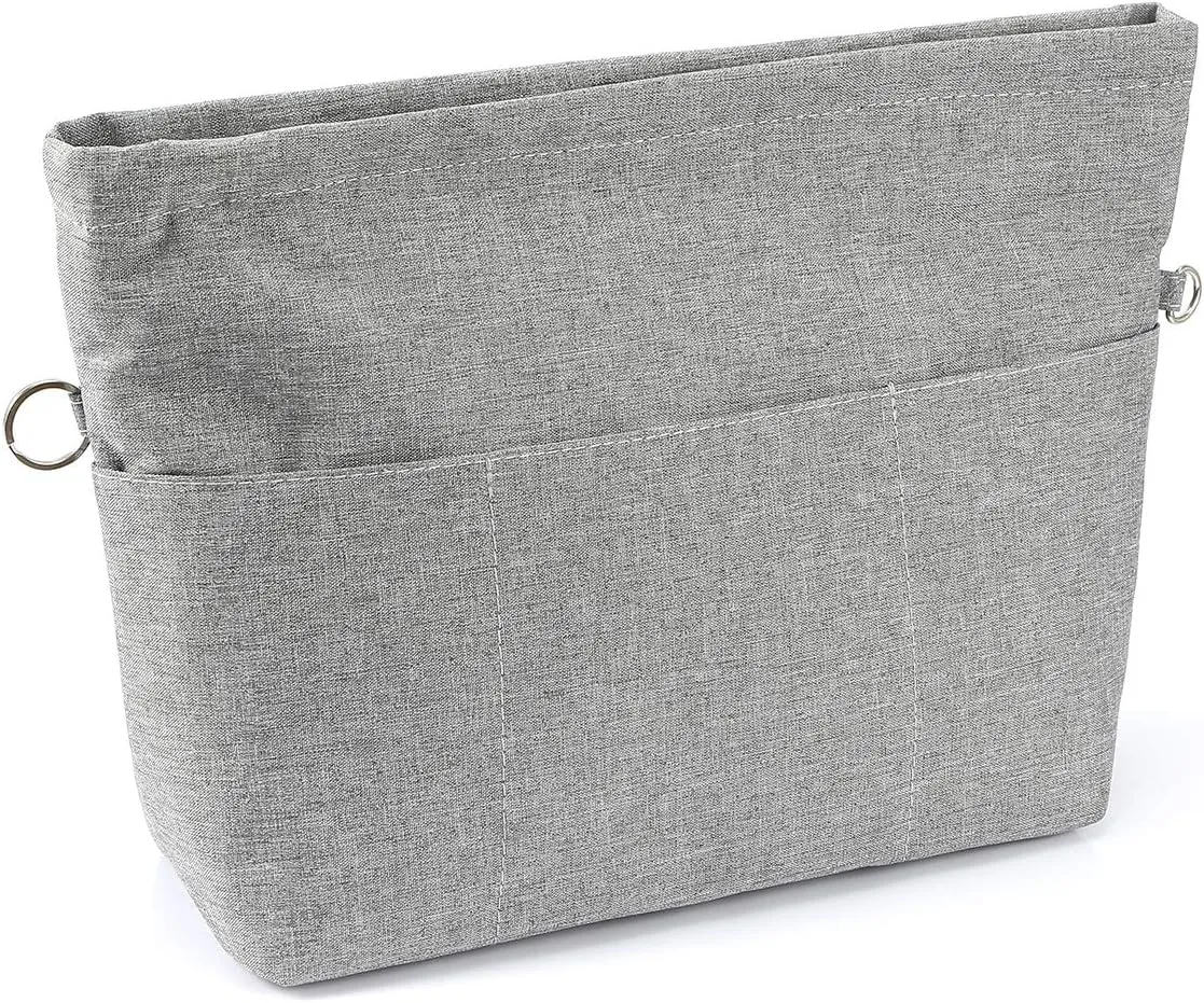 VANCORE Purse Bag Organizer Insert with 13 Pockets, Handbag and Tote Bag Inside Shaper with Zipper