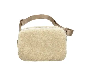 Varsity Collection Oatmeal Sherpa Fanny Waist Pack Belt Bag