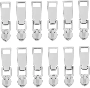 Veemoon DIY Garment Accessories 20pcs Zipper Sliders Zinc Alloy Zipper Pull Heads for Bags
