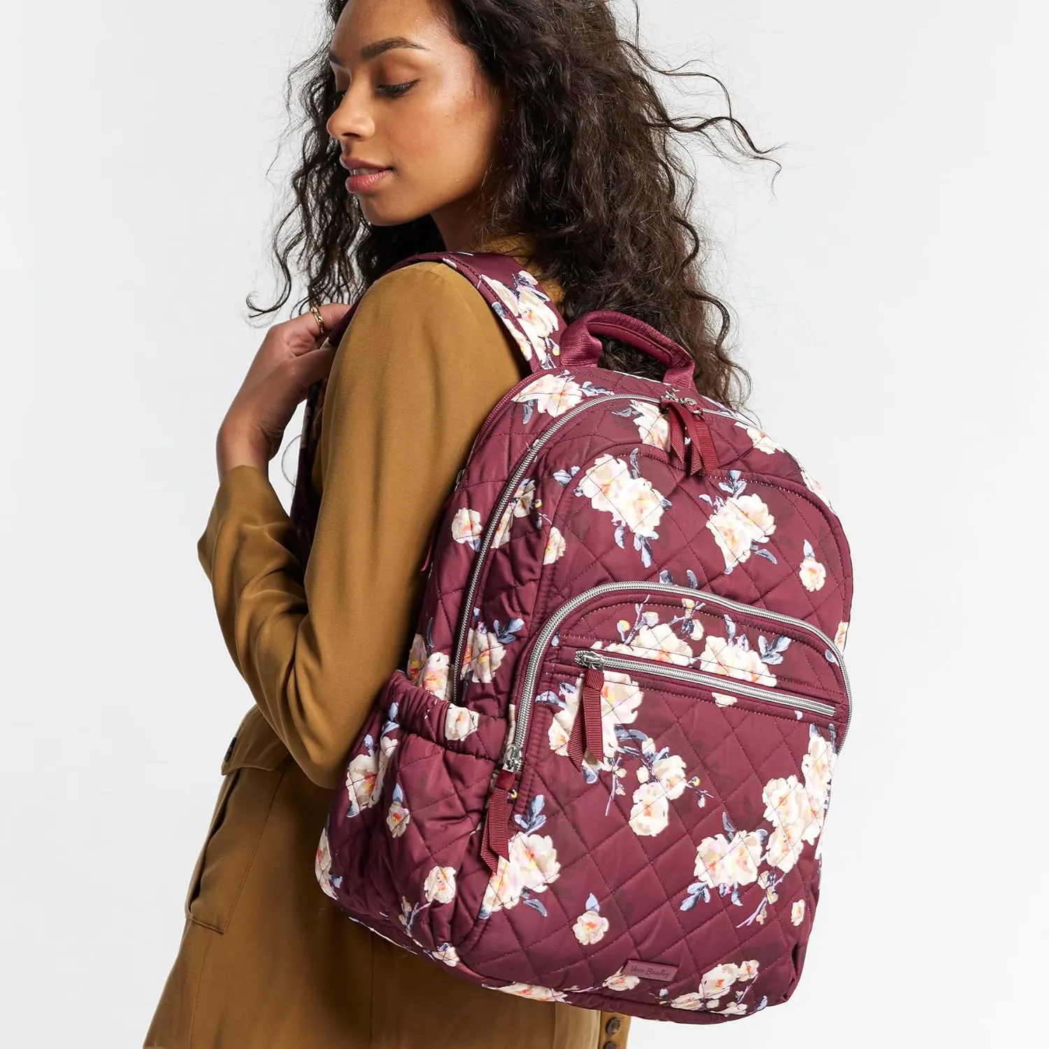 Vera Bradley Performance Twill Campus Backpack, Blooms and Branches