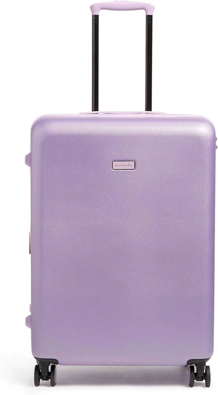 Vera Bradley Women's Hardside Rolling Suitcase Luggage, Purple Shimmer, 22" Carry On, 26" Check In, & 29" Check In