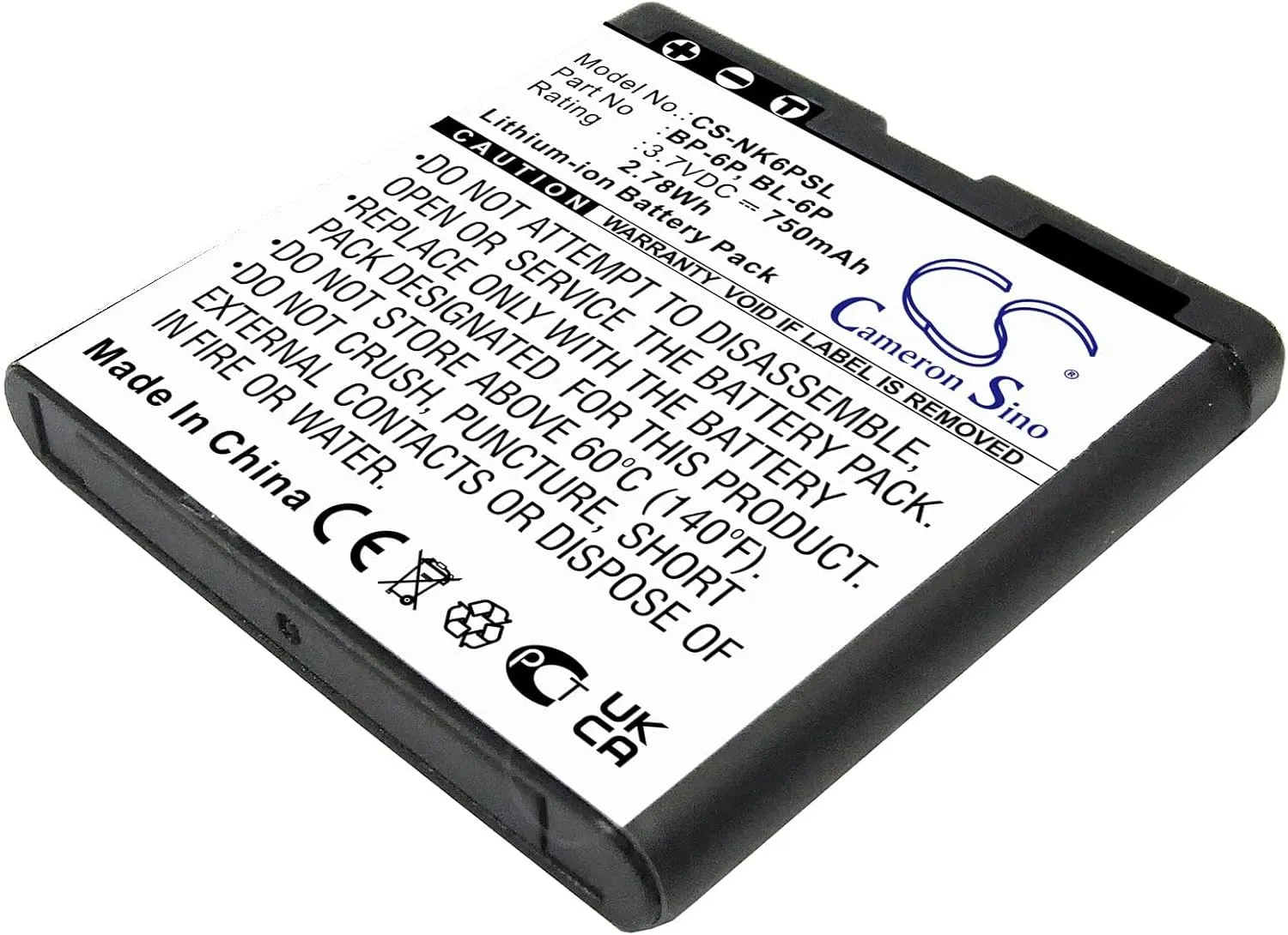 VI VINTRONS Battery for MOBIADO Professional 105 Damascus, Professional 105CLB,