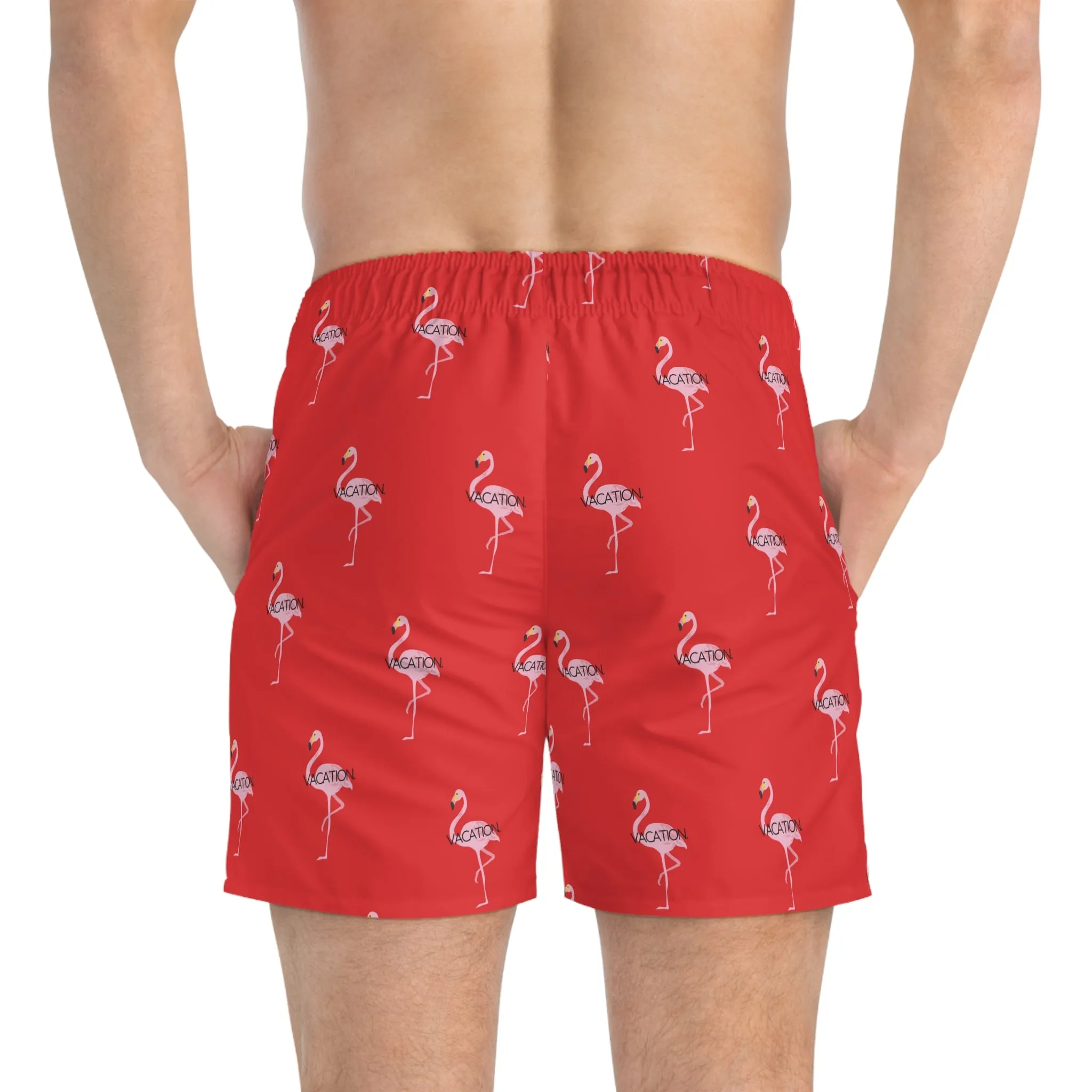 Vibrant Flamingo Swim Trunks - Perfect for Beach Days & Pool Parties