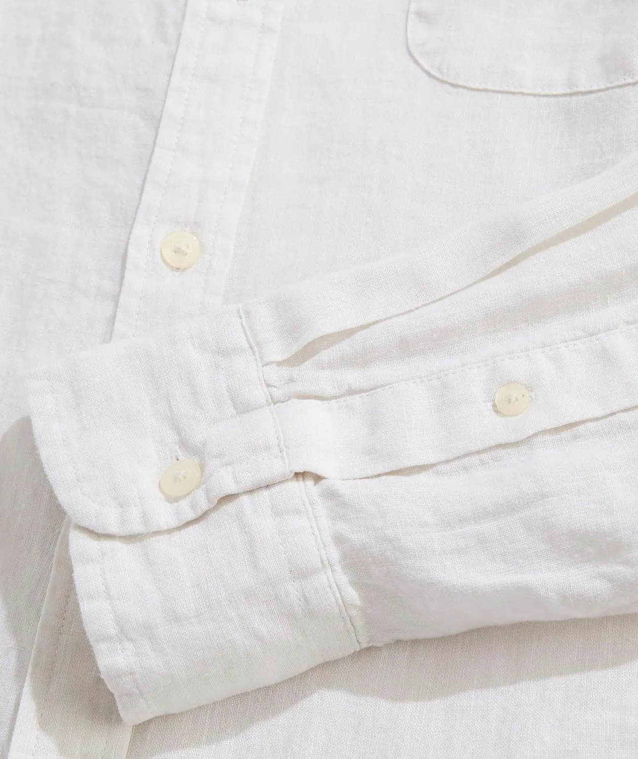 vineyard vines Men's Linen Surfside Solid Shirt