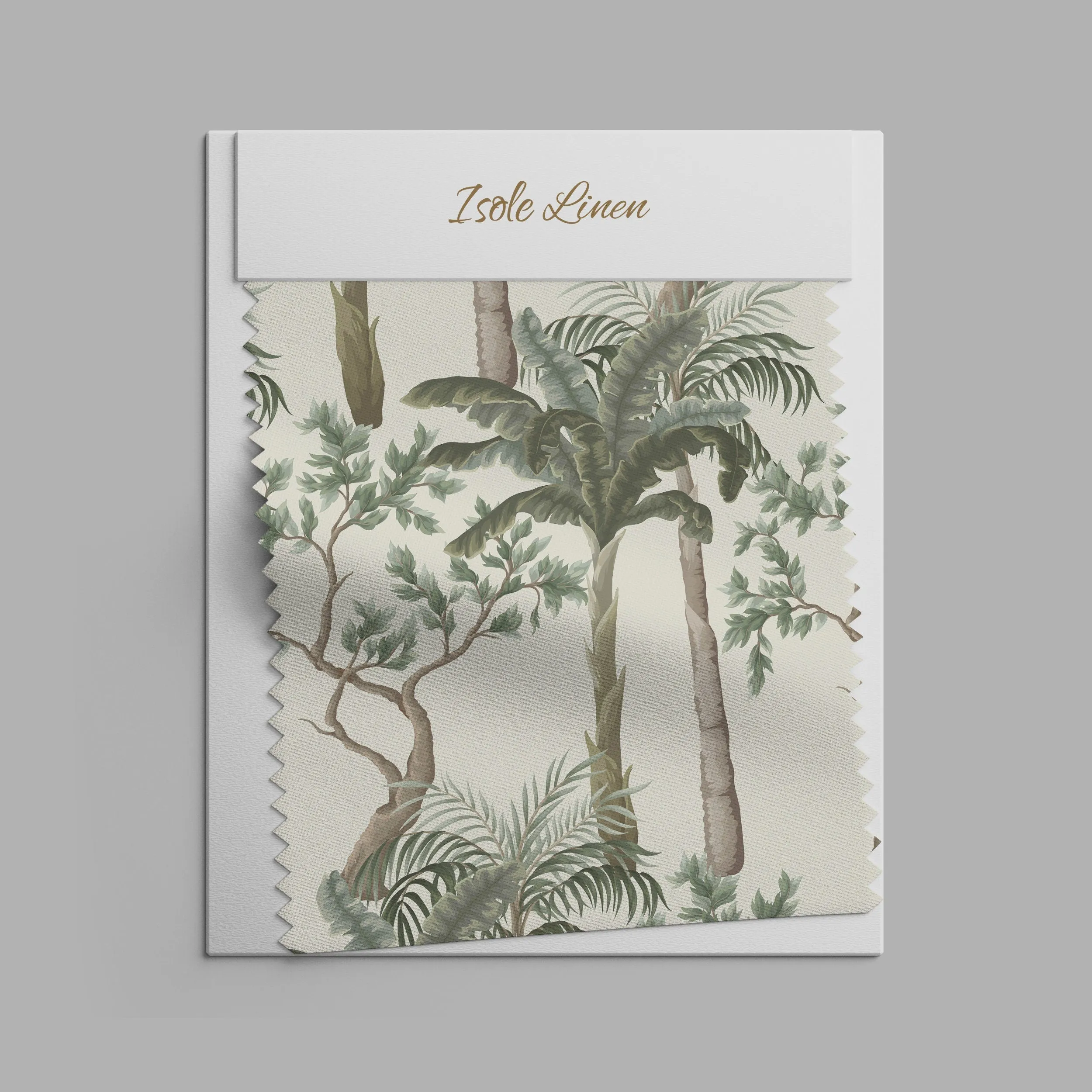 Vintage Linen By The Yard Vintage Tropical Print Linen Fabric For Bedding, Curtains, Dresses, Clothing, Table Cloth & Pillow Covers