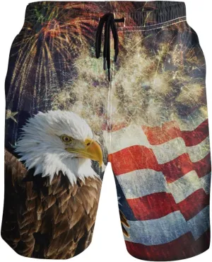 visesunny Mens Funny Swim Trunks Quick Dry Beachwear Sports Running Swim Board Shorts Mesh Lining