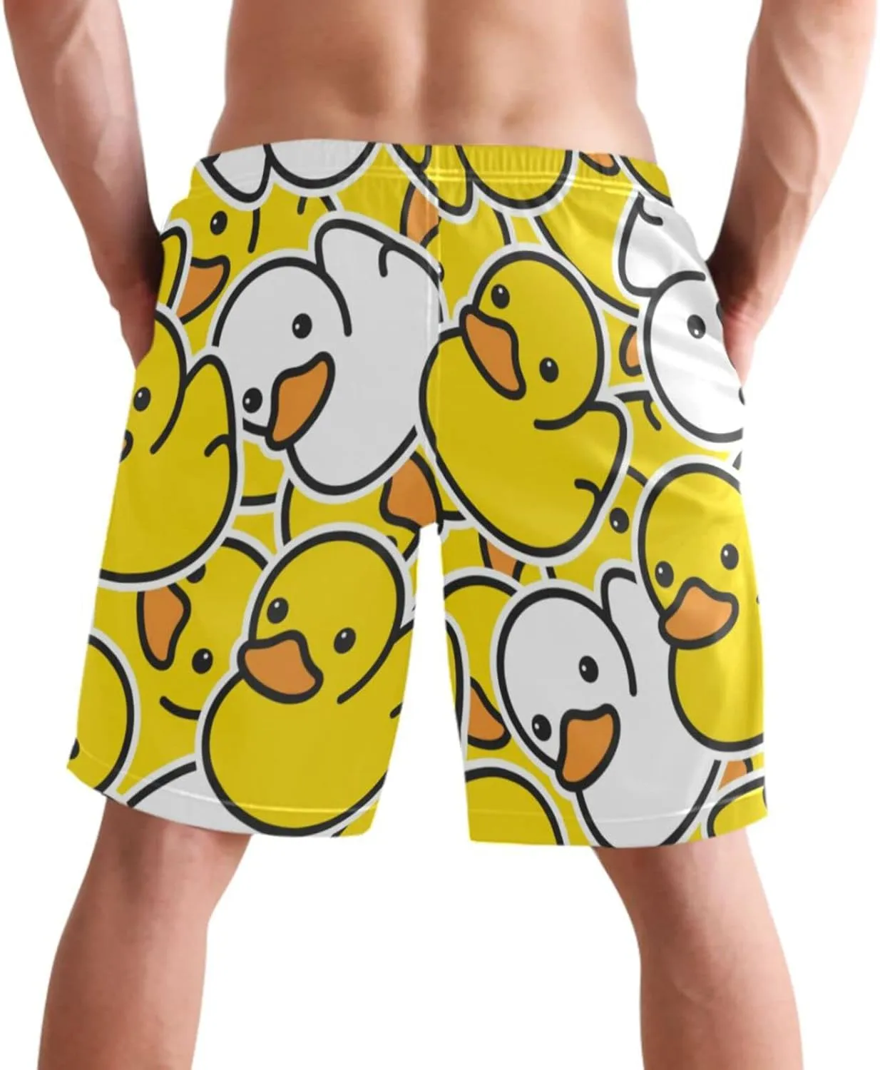 visesunny Men's Novelty Beach Shorts Quick Dry Swimwear Sports Running Swim Board Shorts Bathing Suits