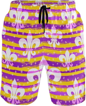 visesunny Stylish Mens Swim Trunks Quick Dry Beachwear Sports Running Swim Board Shorts Bathing Suits Mesh Lining