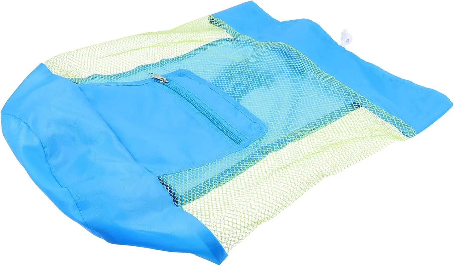 VOSAREA 1Pc Convenient Drawstring Backpack for Mesh Beach Storage Bag Multipurpose Wear Resistant Bag for Beach Pool and Outdoor Activities
