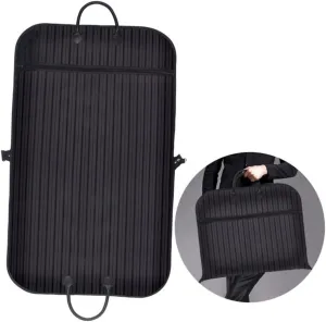 VOSAREA Oxford Suit Cover Duffle Garment Bag for Men's Suit Breathable Waterproof Easy-clean Striped Coat Bag