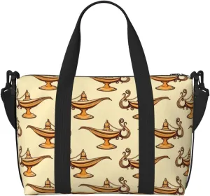 VOSERY Laptop Tote Bag for Women Work - lamp Pattern Gym Bag for Women Men, Personal Item Crossbody Travel Bags for Women Men Carry On, Overnight Weekender Bags for Women Travel