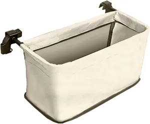 Wagon Cart Tail Bag Wagon Storage Bag Tail Pocket Grocery Bag Easy Attach Wagon Tail Bag Cart Tail Bag for Outdoor Shopping, Beige