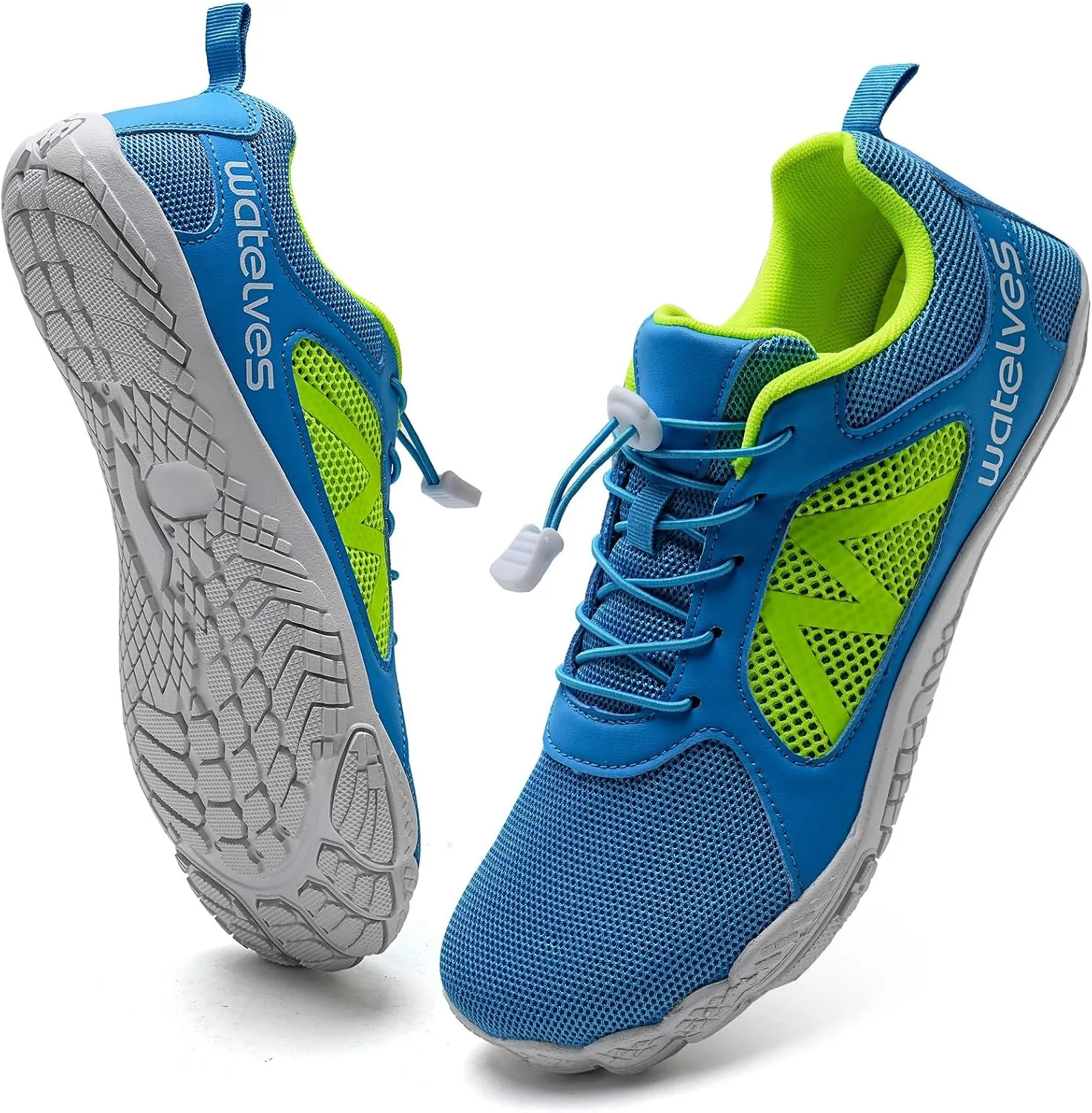 WateLves Barefoot Water Shoes for Women Men Wide Toe Quick-Dry Lightweight Mesh Breathable Aqua Shoes with Drainage Holes for Beach Swim Yoga Exercise Surf Pool Boat