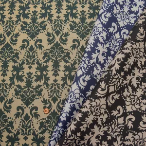 Water-Repellent Nylon Oxford Print Fabric - Damask
