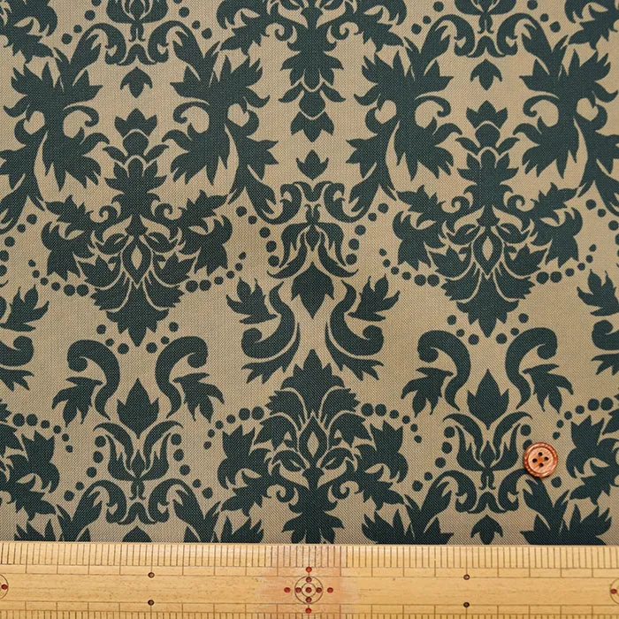 Water-Repellent Nylon Oxford Print Fabric - Damask