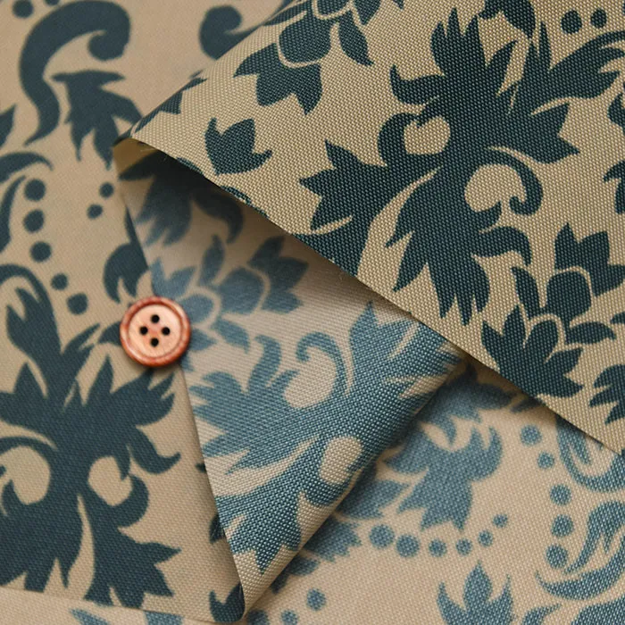Water-Repellent Nylon Oxford Print Fabric - Damask