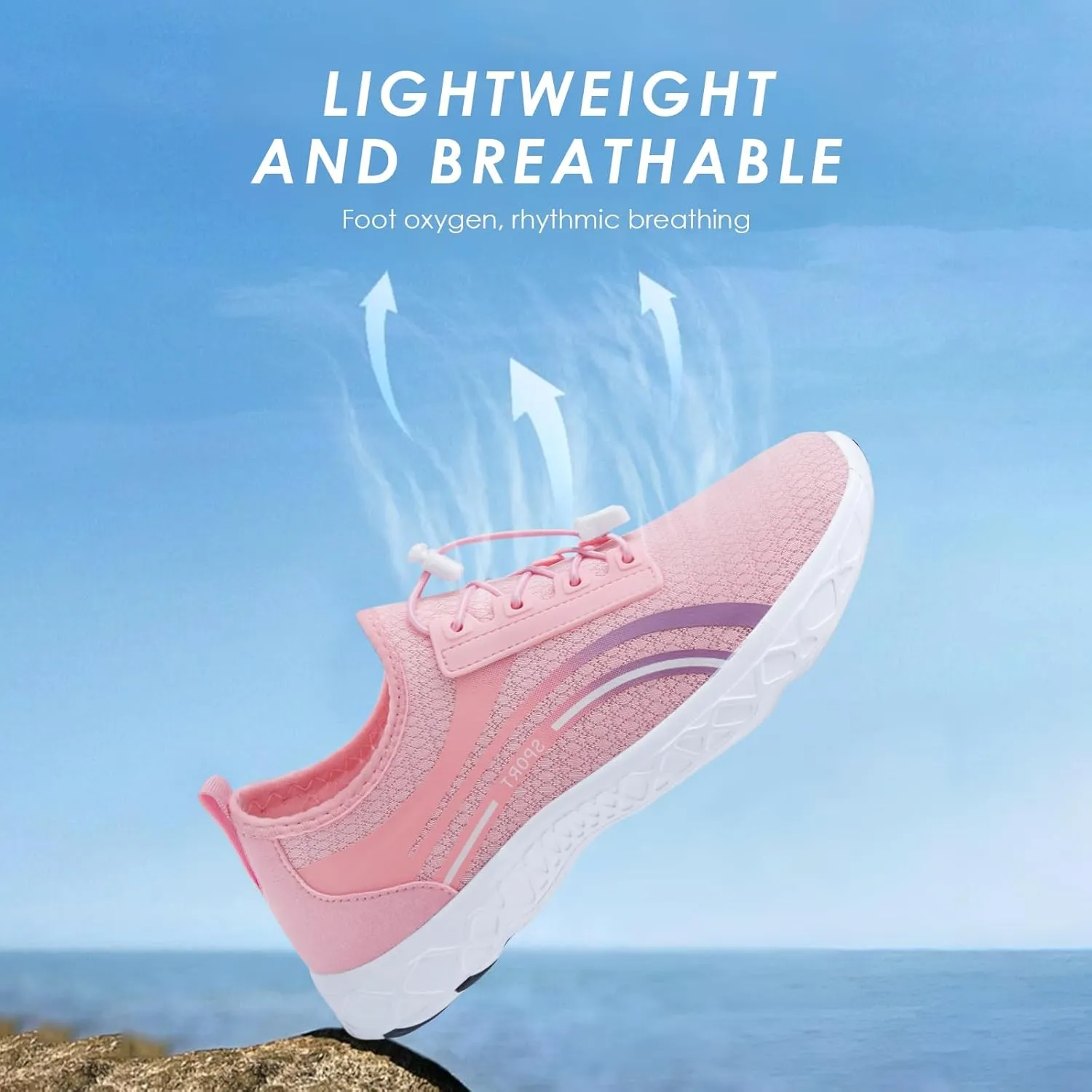 Water Shoes for Men Women Mesh Barefoot Hiking Swim River Shoes Adult Lake Pool Aqua Socks Beach Surfing Kayaking Sport Accessories Camping