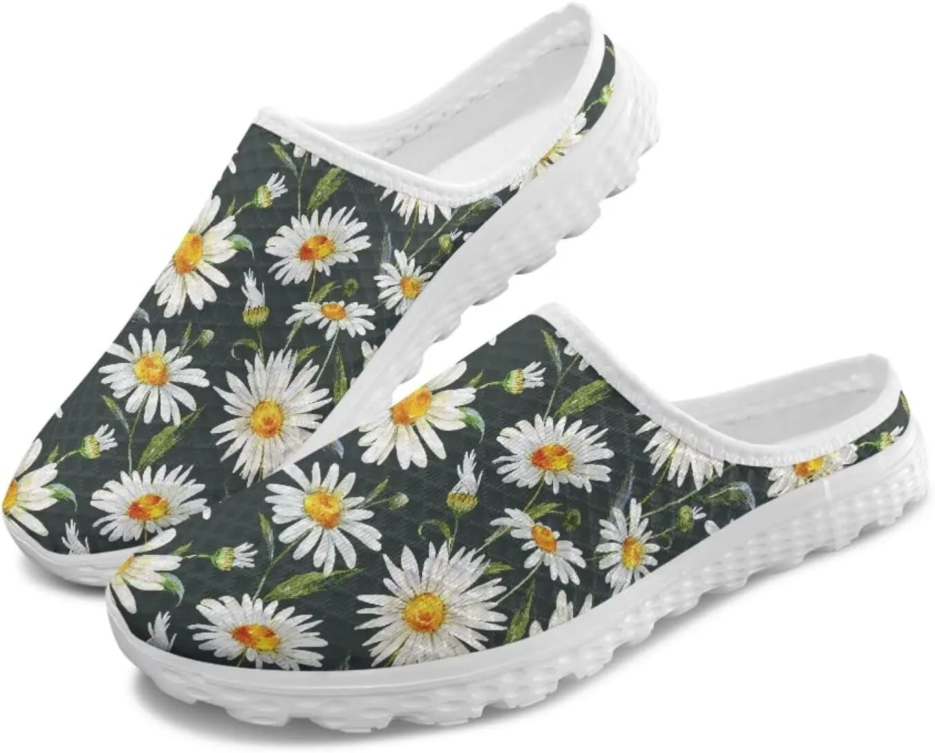 Water Shoes for Wome Mules Slip On Mesh Flats Aqua Shoes Lightweight Comfy Womens Casual Flats Barefoot Footwear