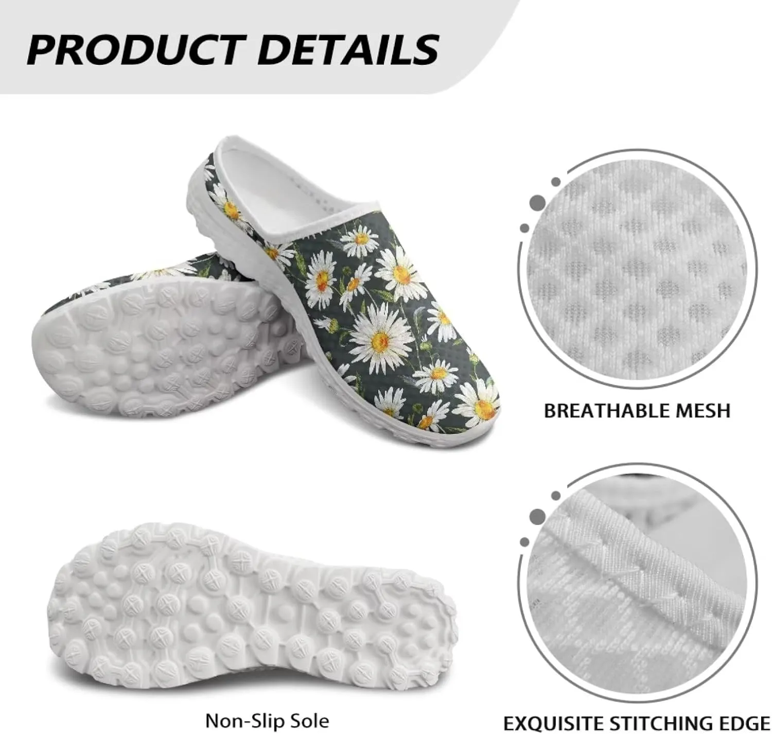 Water Shoes for Wome Mules Slip On Mesh Flats Aqua Shoes Lightweight Comfy Womens Casual Flats Barefoot Footwear