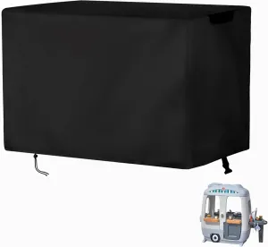 Waterproof Playhouse Cover for Step2 Adventure Camper - Indoor/Outdoor Kids Play House Protection - Black 62"L x 34"W x 50"H