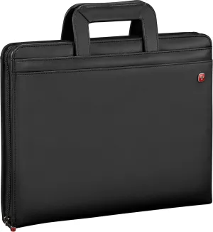 Wenger Venture Zippered Presentation Padfolio Envelope Card Holder, Black