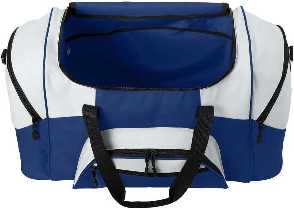 West Virginia University Duffel Bag LARGE WVU Suitcase or Gym Sports Gear Bag (Royal)