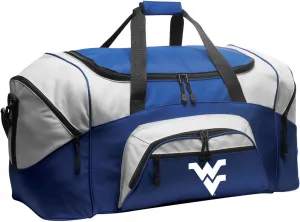 West Virginia University Duffel Bag LARGE WVU Suitcase or Gym Sports Gear Bag (Royal)