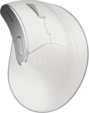 Wireless Vertical Ergonomic Mouse, Multi-Device(Bluetooth   2.4G Connection), 4 Adjustable DPI, 7 Buttons Computer Mouse for PC, Laptop, Desktop, MacBook - White