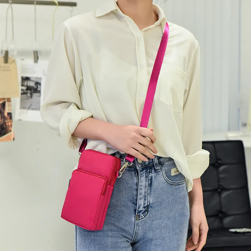 Women's Big Screen Mobile Oxford Cloth Wrist Coin Purses