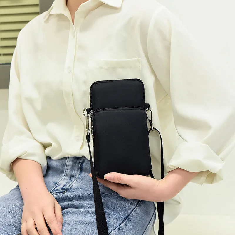 Women's Big Screen Mobile Oxford Cloth Wrist Coin Purses