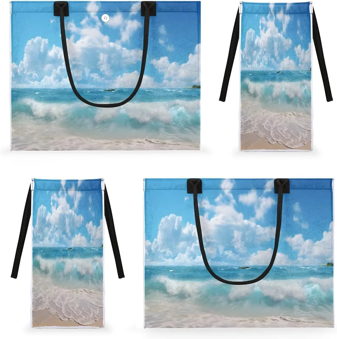 Womens Birthday Gifts Tote Bag Whirl Waves Sea Beach Bags for Women Handbags