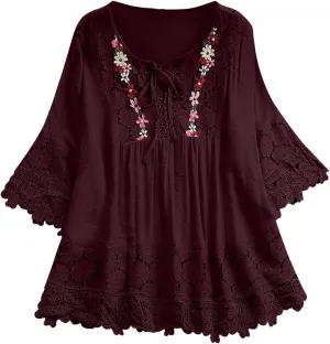 Women's Linen Shirt 2025 Summer Loose Short Sleeve Chiffon Blouses Gauze Work Dress Shirts Business Casual Tops