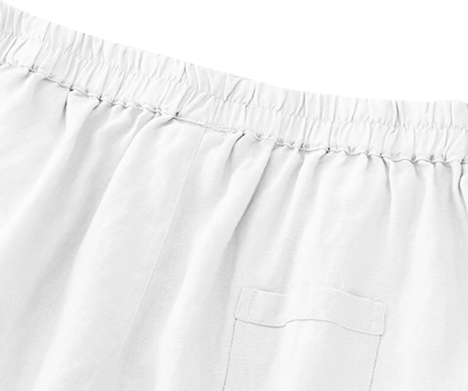 Women's Linen Shorts Ruffleed Elastic High Waisted Summer Casual Beach Vacation Shorts Summer Fashion 2025
