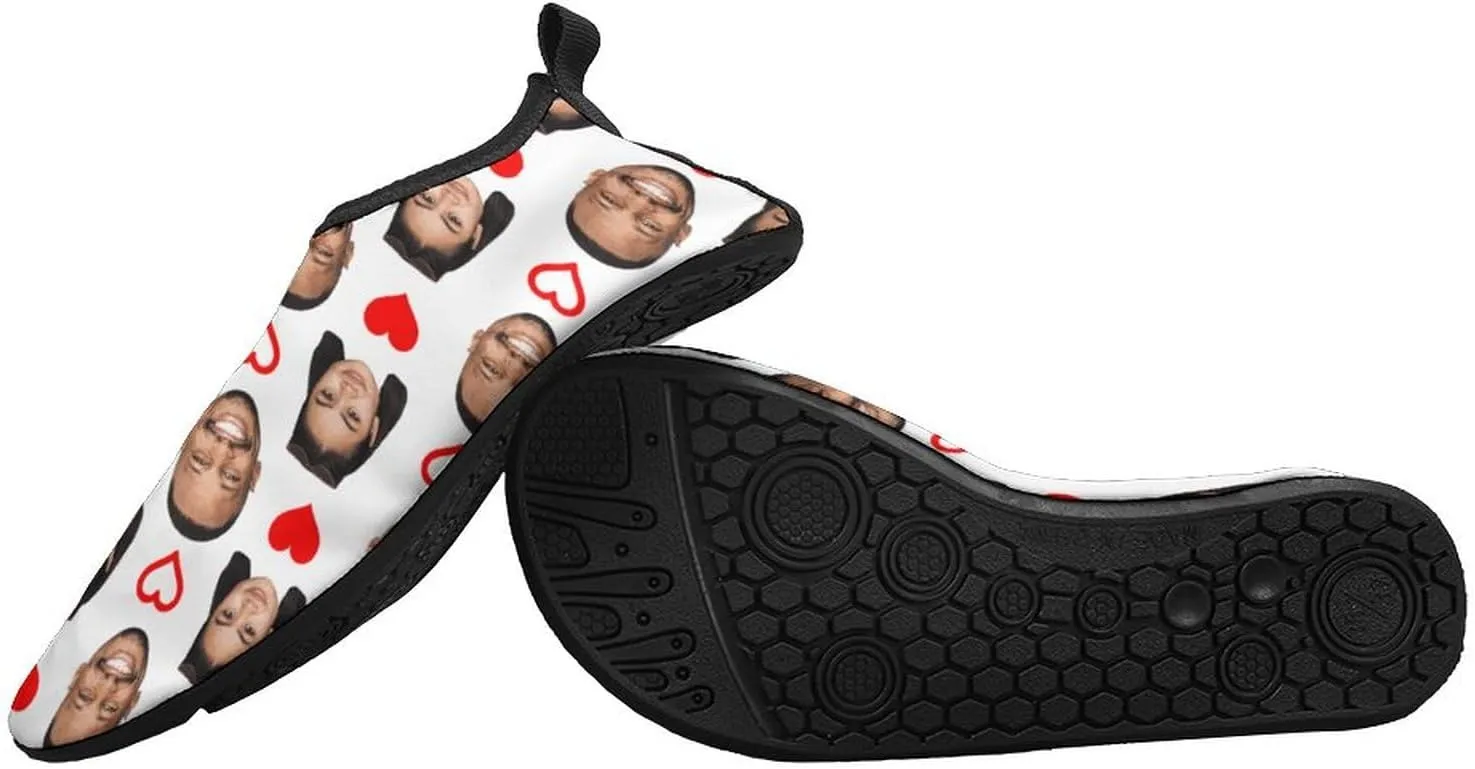 Womens Mens Water Shoes Custom Quick-Dry Barefoot Personalized Aqua Beach Socks
