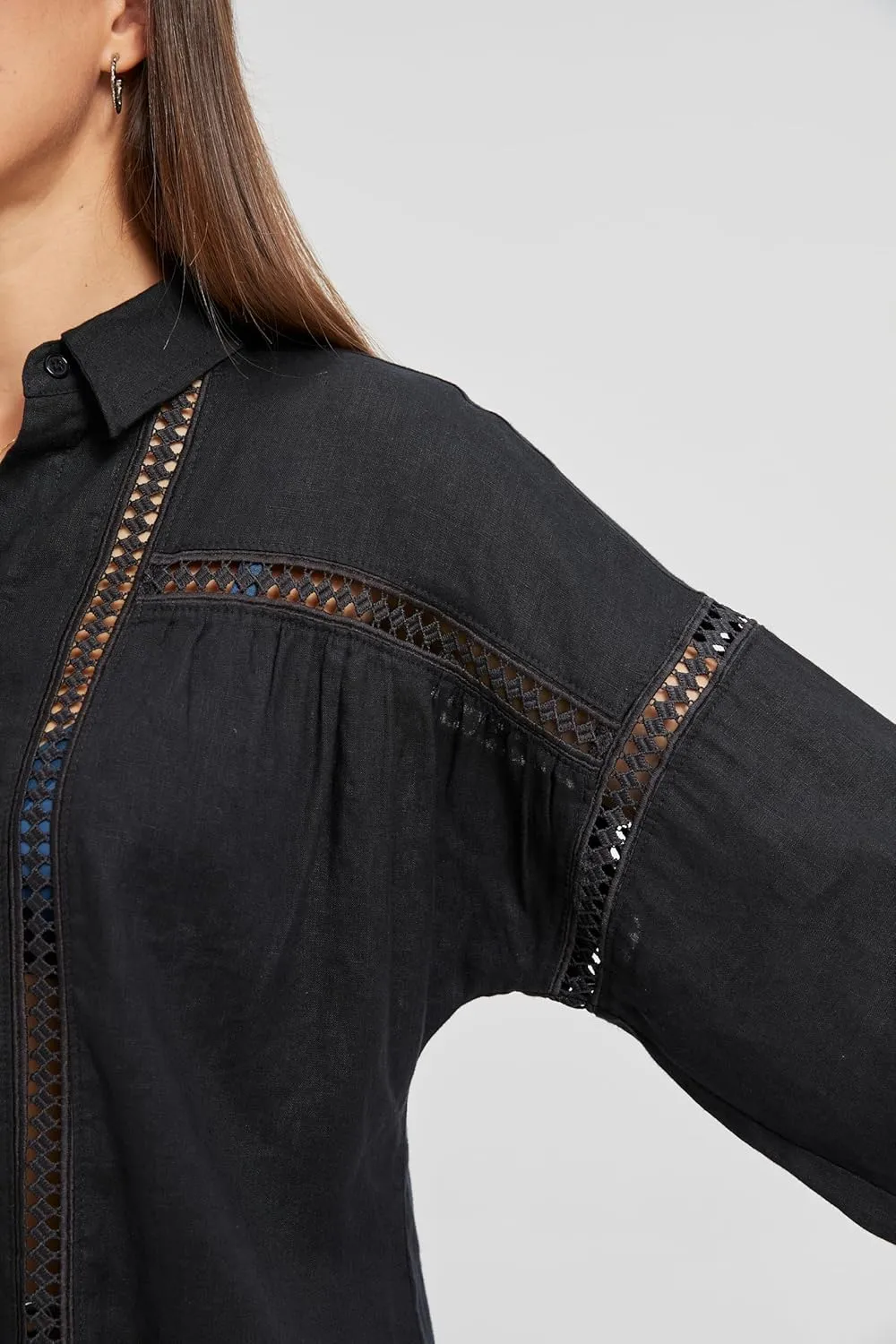 Women's Plus Size Western Denim Shirt - Summer Soft Stretch Cowboy Style Long Sleeve