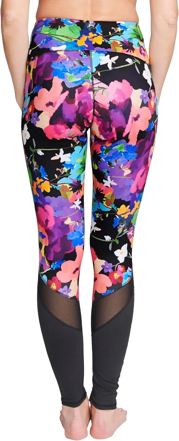 Womens Printed Leggings w/Pocket – High Waist, Tummy Control, Full Length - Perfect for Yoga & Workouts