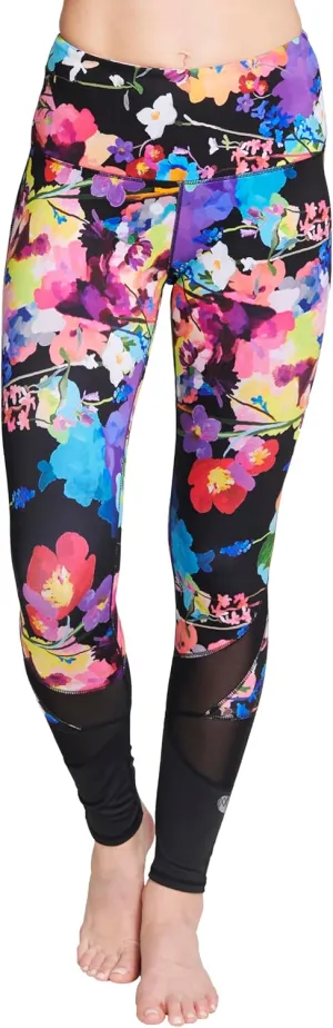 Womens Printed Leggings w/Pocket – High Waist, Tummy Control, Full Length - Perfect for Yoga & Workouts