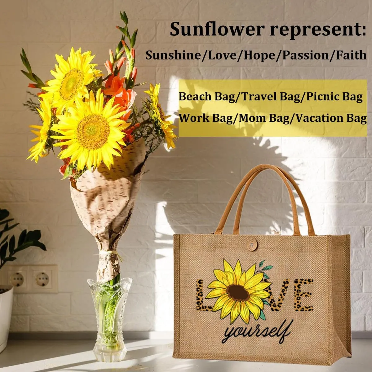 Woven Large Beach Bag Straw Bag Beach Tote Bag Handmade Weaving Shoulder Handbag Holiday Travel Gifts for Women