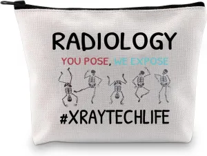 XYANFA Radiologist Cosmetic Bag x Ray Tech Graduation Gifts Radiology Tech Gifts Thank You Gift You Pose We Expose (You pose We expose)