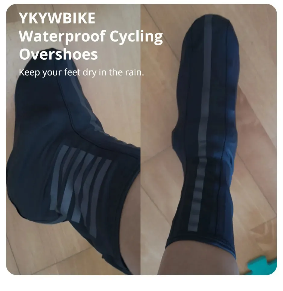 Ykywbike YAS308 Waterproof Cycling Shoe Covers for All-Weather Rides