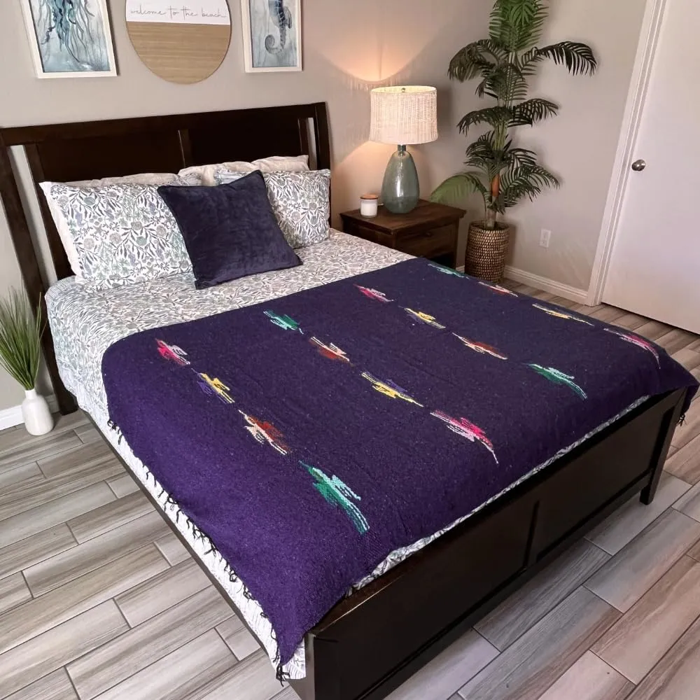 Yoga Blanket - Thick Mexican Thunderbird Blanket - Handmade and Made for Yoga!